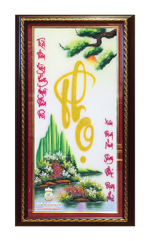 tranh đá quý phong thủy